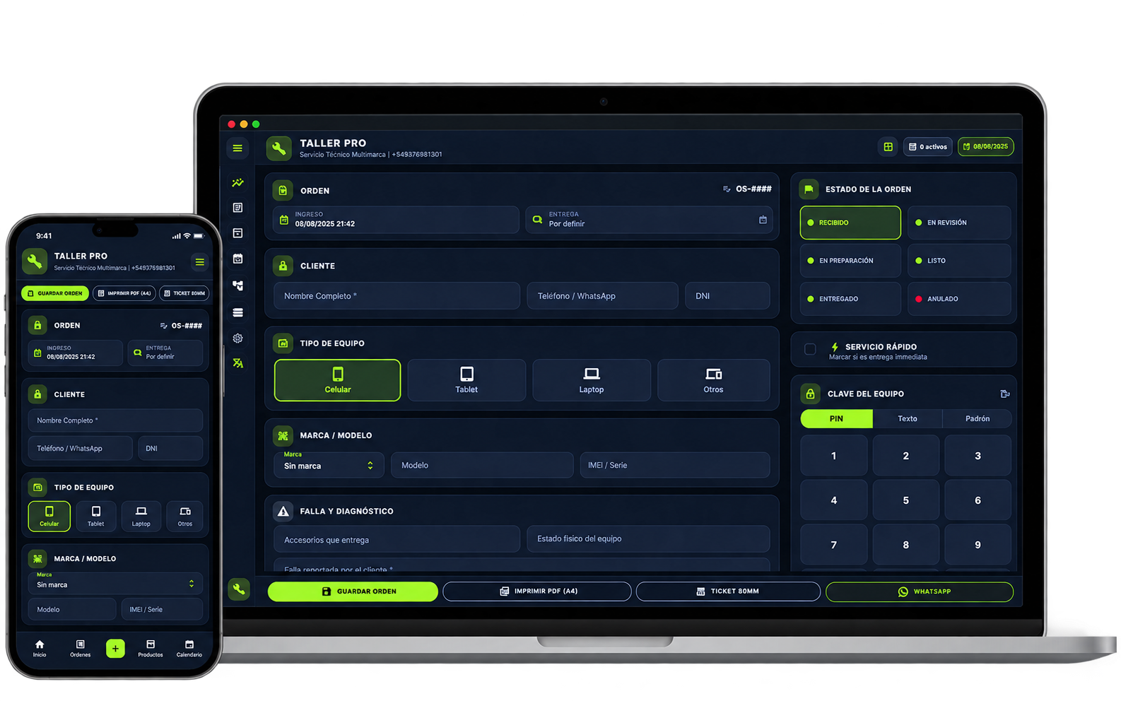 Taller Pro Dashboard
